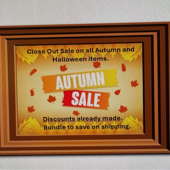 Autumn Close Out Sale - Picture 1 of 2